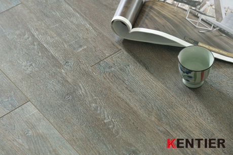 K2101-Hickory Wood Texture Wood Laminate Flooring with Handscraped Surface